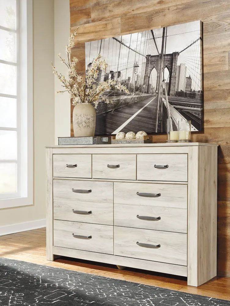 Bellaby Queen Panel Headboard Bed with Dresser